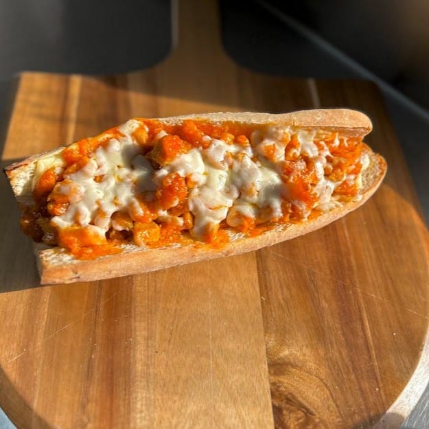 Buffalo Chicken Cheesesteak Sub.