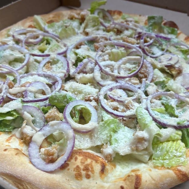 Chicken Caesar Pizza.