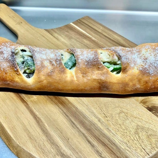Vegetable Stromboli Pizza.